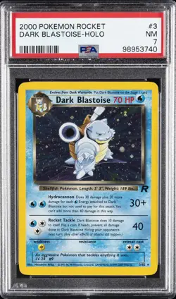 2000 POKEMON ROCKET #3 DARK BLASTOISE-HOLO PSA 7 - Image 1