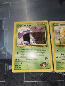 Gym Challenge 2 Card Lot Koga's Grimer & Weedle Vintage Pokemon - Image 2