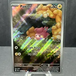 Pawmi Paldean Fates 226/091 Full Art Illustration Rare Pokemon TCG Card NM - Image 1