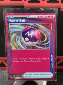 Master Ball 153/162 SV05: Temporal Forces Ace Spec Trainer Card NM - Image 1