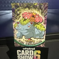Topps Venusaur #03 Black Label Pokemon Card TV Animation Edition (Black) - Image 1