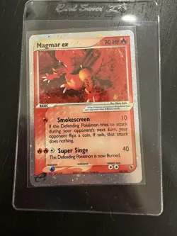 Pokemon TCG Magmar EX Ruby & Sapphire Holo Ultra Rare Card 100/109 NM Condition - Image 1