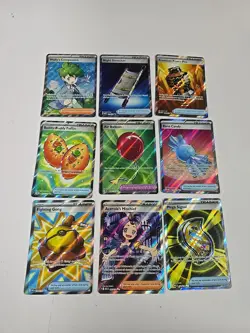 Lot Of 9 Mega Evolutions Trainer Pokemon Cards - Image 1