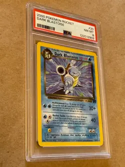 Dark Blastoise 20/82 Team Rocket Regular Pokemon card PSA 8 NM-MT - Image 2
