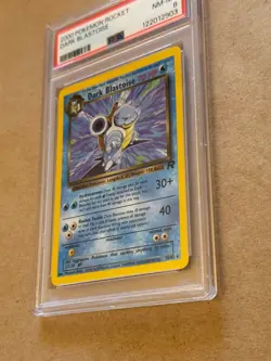 Dark Blastoise 20/82 Team Rocket Regular Pokemon card PSA 8 NM-MT - Image 3