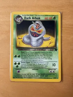 Dark Arbok 19/82 Pokemon Team Rocket Set Uncommon Card Good Condition - Image 3