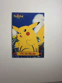 TV2 #25 Pikachu 1999 Pokemon Card Topps TV Animation Edition - Image 1