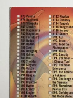 Pokemon Card Series 2 Topps TV Animation Edition Checklist - Image 5