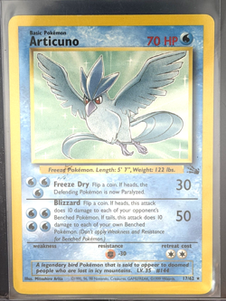 Articuno 17/62 - Rare Non-Holo - Pokemon TCG Fossil Set - Vintage WotC Card - NM - Image 1