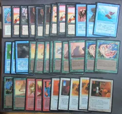 MTG ARABIAN NIGHTS LOT OF 34, HEAVY PLAY TO VERY FINE, NO RESERVE - Image 1
