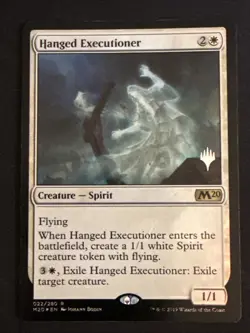 1x Foil Hanged Executioner (022) Core Set 2020 Promo Pack LP MTG Magic x1 MKE - Image 1