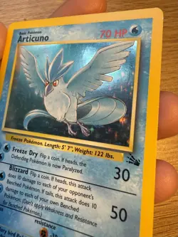 Articuno Holo - Pokemon 1999 Fossil #2 NM - Image 2