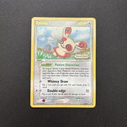 Pokemon TCG Spinda 26/92 Rare EX Legend Maker Stamped Reverse Holo LP WITH SWIRL - Image 1