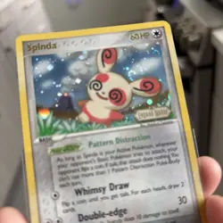Pokemon TCG Spinda 26/92 Rare EX Legend Maker Stamped Reverse Holo LP WITH SWIRL - Image 3