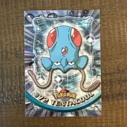 Tentacool #72 BLACK Logo 1999 TV Animation Edition Topps Series 1 Pokemon NM - Image 1