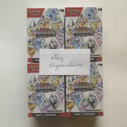 LOT OF 4 Pokemon TCG Scarlet Violet PRISMATIC EVOLUTIONS Booster Bundles-Sealed - Image 1