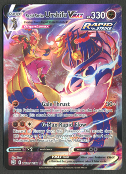 Pokemon TCG: Rapid Strike Urshifu VMAX TG21/TG30 Brilliant Stars Trainer Gallery - Image 1