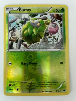 Reverse Holo Burmy 2/124 Common XY - Fates Collide Pokemon TCG NM/MT - Image 1