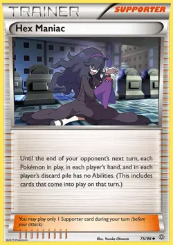 1x Hex Maniac POKEMON XY Ancient Origins 75/98 Trainer Supporter - Image 1