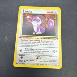 Pokemon Tcg Team Rocket 1st Edition Rattata 66/82 NM WOTC - Image 1
