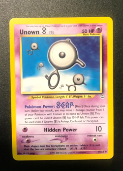 Pokemon Neo Revelation Unown [B] Unlimited Uncommon 39/64 NM Condition - Image 1