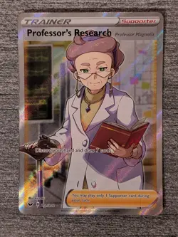 Pokemon TCG Trainer Professor's Research 201/202 Ultra Rare Holo OC72 - Image 1