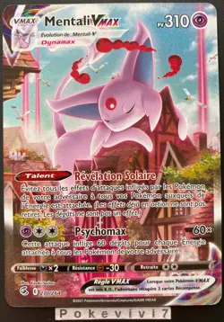 Carte Pokemon MENTALI 270/264 Vmax Secrete Epee et Bouclier 8 EB08 FR NEUF - Image 1