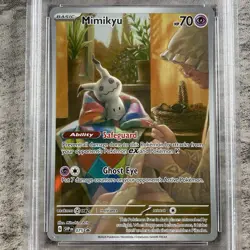 2024 POKEMON SVP PALDEAN FATES ETB PROMO #075 MIMIKYU PSA 9 - Image 3