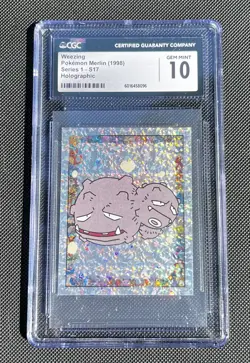 CGC 10 GEM MINT 1999 MERLIN POKEMON S17 WEEZING HOLOGRAPHIC - Image 1