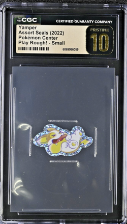 Yamper -2022 Pokemon Center Assort Seals (Play Rough!)-CGC Pristine 10 POP 1! - Image 1