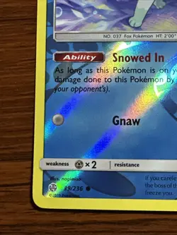 Alolan Vulpix Common Reverse Holo 39/236 Sm-Cosmic Eclipse Pokemon TCG 2019 - Image 5