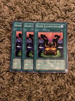 Black Illusion Ritual 3x Playset Yugioh Retro Pack 2020 - Image 1
