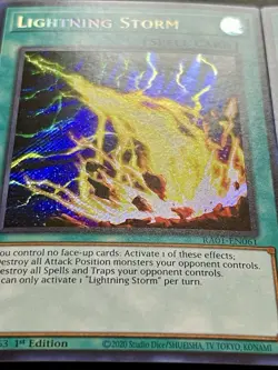 3x Lightning Storm | RA01-EN061 | Secret Rares | NM | 1st Edition | YuGiOh! - Image 2