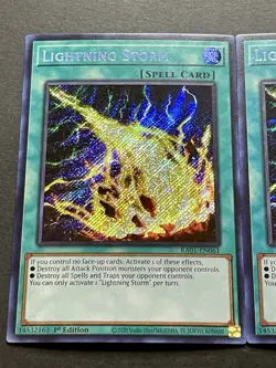 3x Lightning Storm | RA01-EN061 | Secret Rares | NM | 1st Edition | YuGiOh! - Image 3