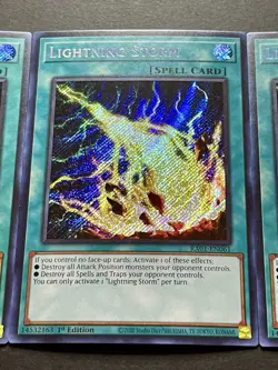 3x Lightning Storm | RA01-EN061 | Secret Rares | NM | 1st Edition | YuGiOh! - Image 5