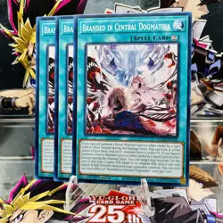 3x Yugioh Playset Branded in Central Dogmatika MP24-EN302 Common Near Mint - Image 1