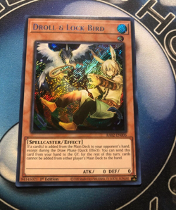 * DROLL & LOCK BIRD * ALTERNATE ART 1ST EDITION SECRET RARE RA02-EN006 YUGIOH! - Image 1