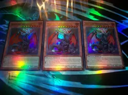 3x Albion the Shrouded Dragon 1st Edition Ultra Rare CH01-EN005 Yu-Gi-Oh! - Image 1