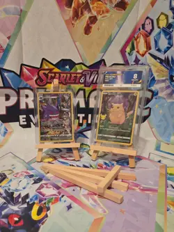 TCG Trading Card Stand Easel For Toploader Graded Card Pokemon Magic Yu-Gi-Oh - Image 1