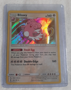 Blissey Holo Card Number 102/145 Pokemon TCG Card Game Guardians Rising - Image 1