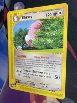 Blissey 6/147 Aquapolis Non Holo Rare Pokemon Card MP - Image 3