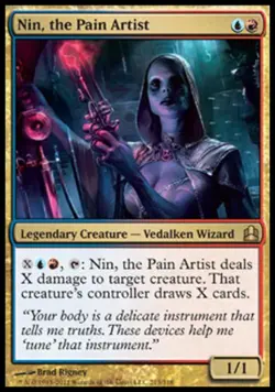 Nin, the Pain Artist - Light Play MTG Commander - Image 1