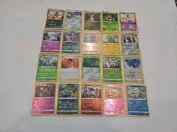 Lot of 20 Pokemon Reverse Holo Cards Common Uncommon Rare Mixed Near Mint - Image 1
