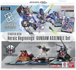 SEALED ENGLISH GUNDAM CARD GAME ASSEMBLE HEROIC BEGINNING STARTER DECK SET ST01A - Image 1