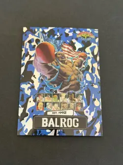BALROG Blue Camo 59/100 Street Fighter 2: Champion Edition PSA-15 Promo Card - Image 1