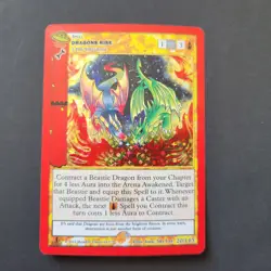 METAZOO UFO FULL Holo Error Card 20/165 Silver star off-center Dragons Rise - Image 2
