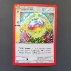 METAZOO UFO FULL Holo Error Card 37/165 Silver star off-center Iridescent Orb - Image 2