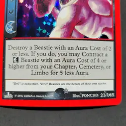 METAZOO UFO FULL Holo Error Card 21/165 Silver star off-center Evil Wins - Image 1