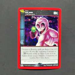 METAZOO UFO FULL Holo Error Card 21/165 Silver star off-center Evil Wins - Image 2