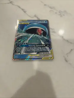 Pokemon TCG Magikarp Wailord Tag Team GX Full Art Holo Card SM166 NM- Condition - Image 4